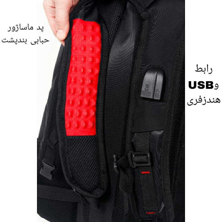 کوله پشتی لپ تاپ مدل Koo-ANTmstf مناسب برای لپ تاپ 15 تا 17 اینچی کد 9