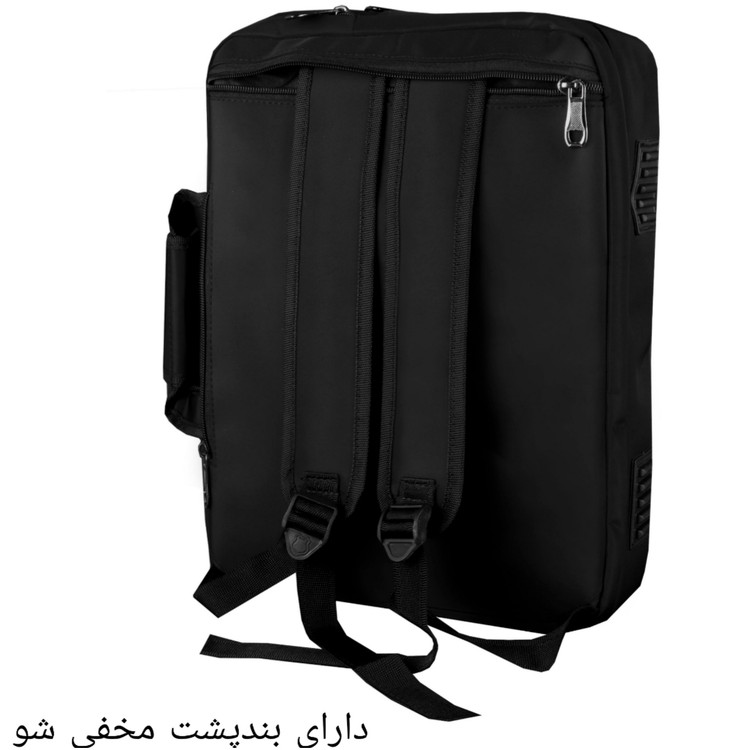 کیف لپتاپ دوکاره کوله شو مدل alx-khrd کد 812 مناسب لپتاپ تا 15/6 اینچ کد 812